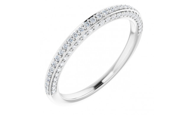 14K White 1/3 CTW Diamond Anniversary Band - 123776600P