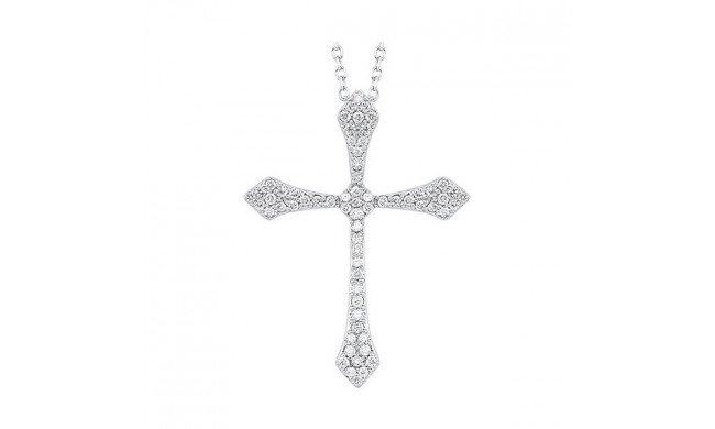 Gems One 14Kt White Gold Diamond (1/6Ctw) Pendant - PD30875-4WD