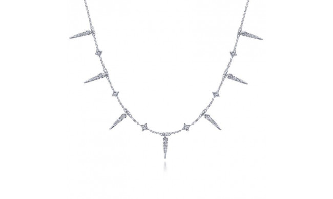 Gabriel & Co. 14k White Gold Kaslique Diamond Necklace - NK6019W45JJ