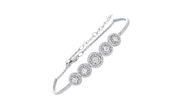 Gems One 14Kt White Gold Diamond (7/8Ctw) Bangle - BG10016-4WC