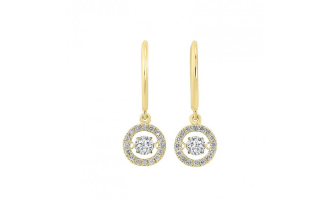 Gems One 14KT Yellow Gold & Diamond Rhythm Of Love Fashion Earrings  - 3/4 ctw - ROL1014-4YC