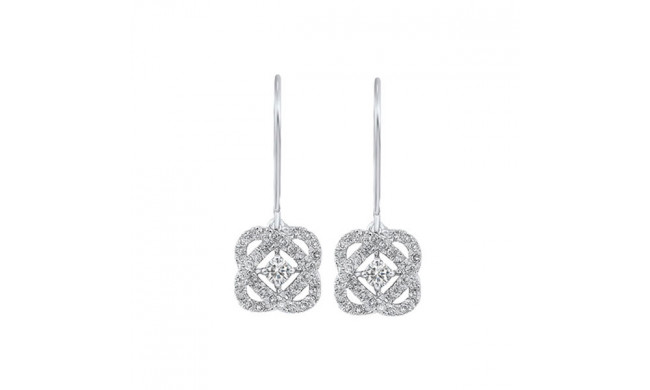 Gems One 14Kt White Gold Diamond (1Ctw) Earring - ER10449-4WF