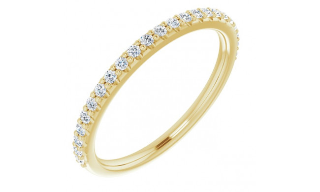 14K Yellow 1/5 CTW Diamond Band for 6.5 mm Round Ring - 12214560011P