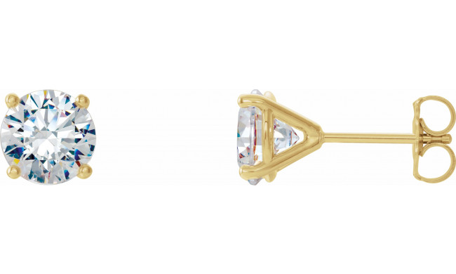 14K Yellow 3/4 CTW Diamond 4-Prong Cocktail-Style Earrings - 297626113P