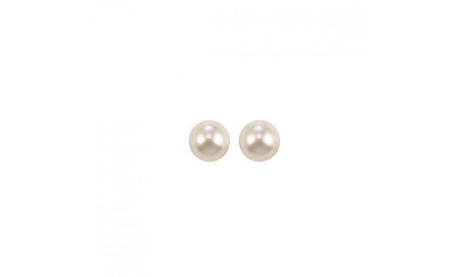 Gems One 14Kt White Gold Pearl (1 Ctw) Earring - PS3.5AAA-4W