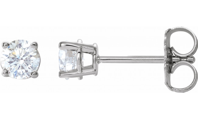 14K White 1/2 CTW Diamond Earrings - 187470200P