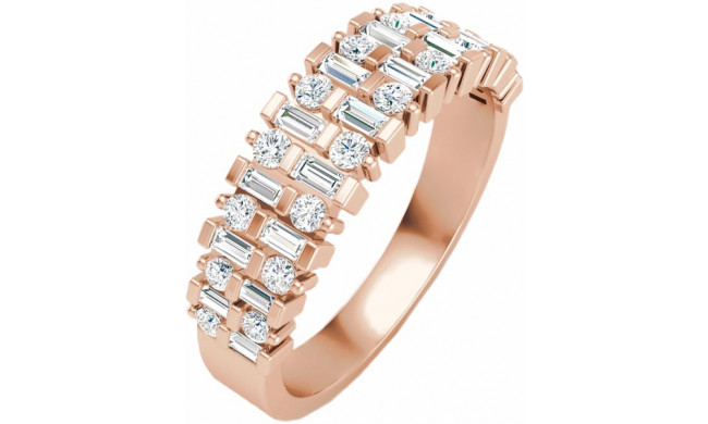 14K Rose 3/4 CTW Diamond Anniversary Band - 653559602P