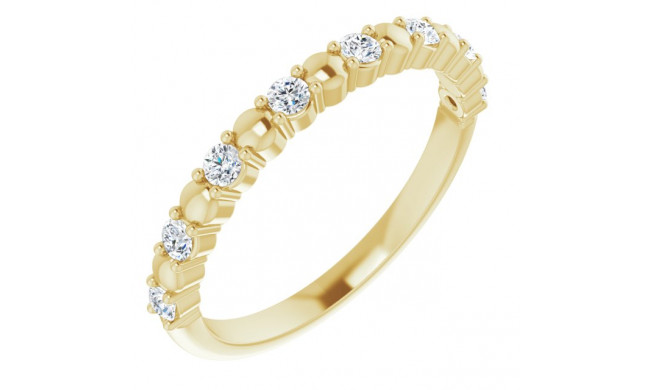 14K Yellow 1/4 CTW Diamond Anniversary Band - 123492601P