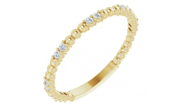 14K Yellow 1/6 CTW Diamond Anniversary Band - 123105601P