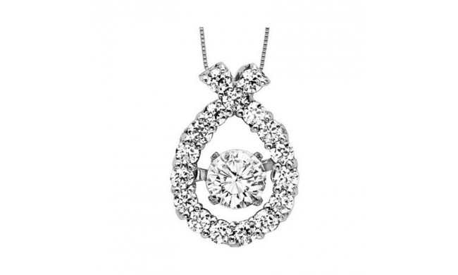 Gems One 14KT White Gold & Diamond Rhythm Of Love Neckwear Pendant  - 1/2 ctw - ROL1003-4WC