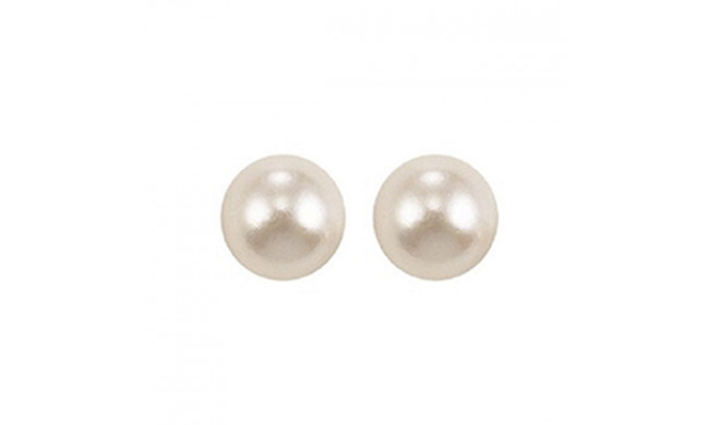 Gems One 14Kt White Gold Pearl (1 Ctw) Earring - PS8.00AAA-4W