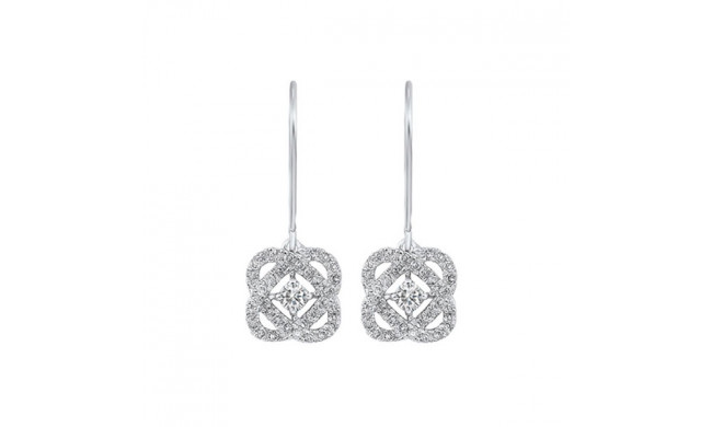 Gems One 14Kt White Gold Diamond (1/2Ctw) Earring - ER10447-4WF