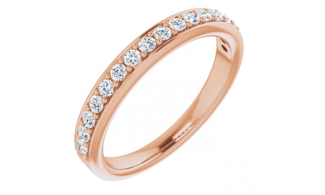 14K Rose 1/3 CTW Diamond Anniversary Band - 1231926006P