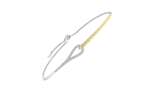 Gems One 14Kt White Yellow Gold Diamond (1/4Ctw) Bracelet - BC10117-4WYC