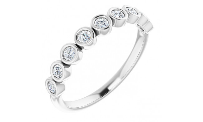 14K White 1/4 CTW Diamond Anniversary Band - 1229686005P