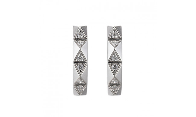 Gems One 14Kt White Gold Diamond (1/6Ctw) Earring - ER10719-4WC