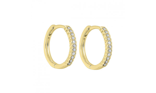 Gems One 14Kt Yellow Gold Diamond (1/6Ctw) Earring - FE2082-4YD
