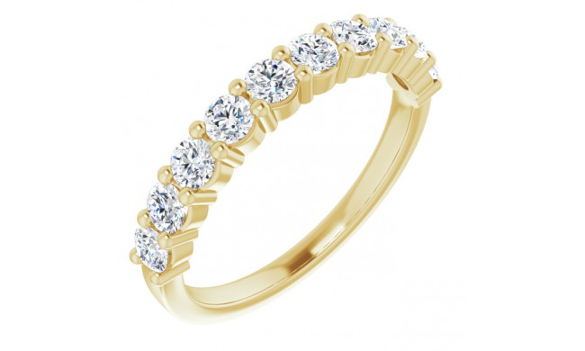 14K Yellow 3/4 CTW Diamond Anniversary Band - 12287760037P