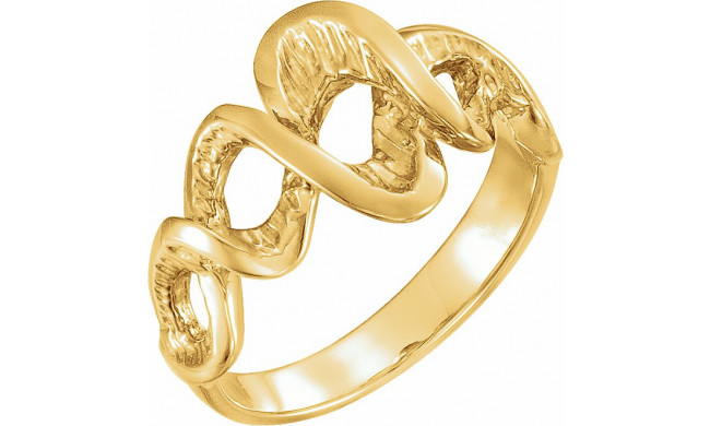 14K Yellow Freeform Ring - 51666297P