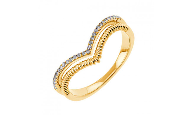Gems One 10Kt White Yellow Gold Diamond (1/10 Ctw) Ring - RG91002-1WYSC