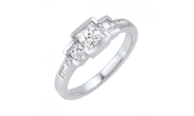 Gems One 14Kt White Gold Diamond (1/2Ctw) Ring - RG73326-4WC