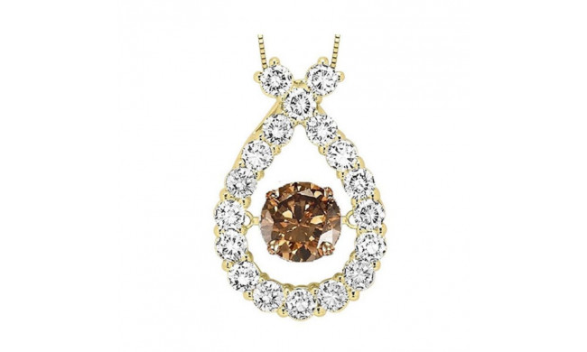 Gems One 14KT Yellow Gold & Diamond Rhythm Of Love Neckwear Pendant  - 1-1/2 ctw - ROL1139-4YCDB