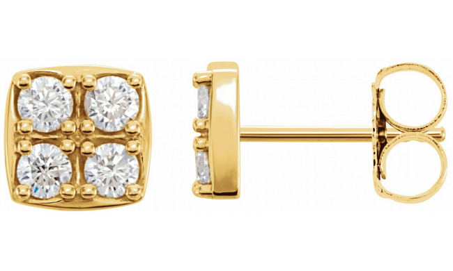 14K Yellow 1/2 CTW Diamond Earrings - 862866001P