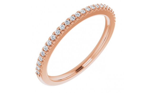 14K Rose 1/8 CTW Diamond Anniversary Band - 123194602P