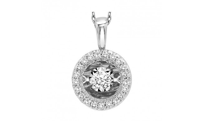 Gems One 14KT White Gold & Diamond Rhythm Of Love Neckwear Pendant  - 1/6 ctw - ROL1222-4WC