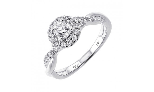 Gems One 14Kt White Gold Diamond(3/4Ctw) Ring - RG70622-4WC