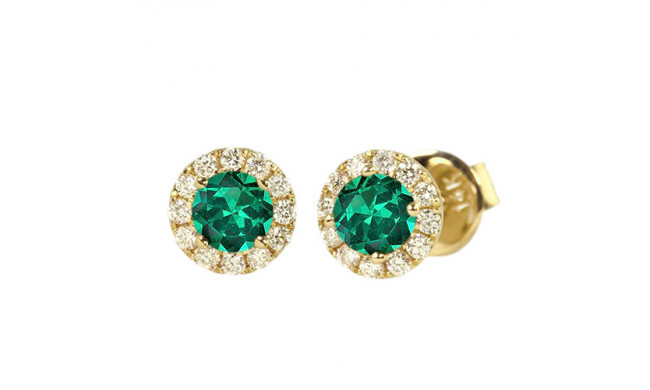 Stanton Color 14k Gold Emerald Earrings