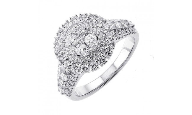 Gems One 14Kt White Gold Diamond(1 5/8Ctw) Ring - RG70702-4WC