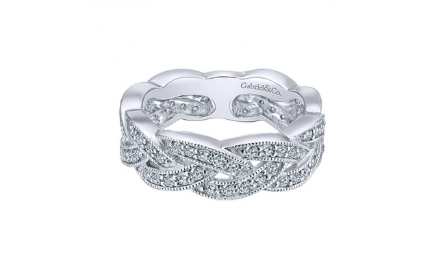 Gabriel & Co. 14k White Gold Stackable Diamond Ring - LR5673W45JJ