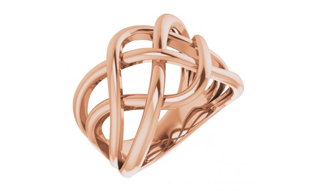 14K Rose Criss-Cross Ring - 65212060002P