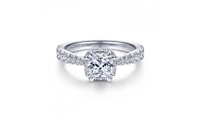 Gabriel & Co. 14k White Gold Infinity Straight Engagement Ring - ER13853C4W44JJ