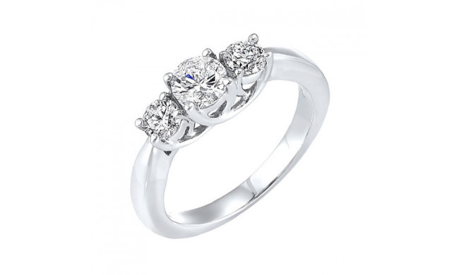 Gems One 14Kt White Gold Diamond (1/2Ctw) Ring - RG73342-4WC