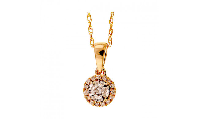 Gems One 14Kt Yellow Gold Diamond (1/10 Ctw) Pendant - PD33654-4YD