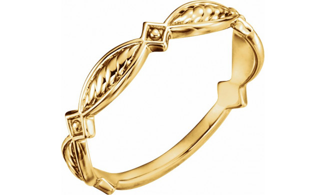 14K Yellow Stackable Ring - 51637102P