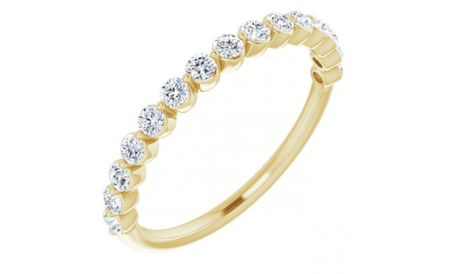 14K Yellow 1/2 CTW Diamond Anniversary Band - 123418605P