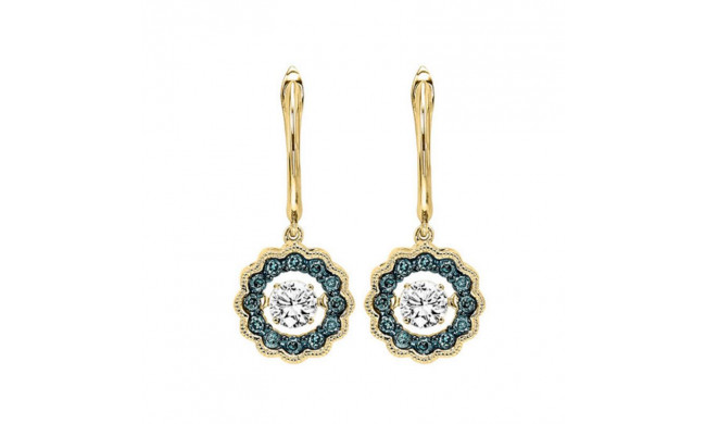 Gems One 14KT Yellow Gold & Diamond Rhythm Of Love Fashion Earrings   - 1/2 ctw - ROL2081-4YCBL