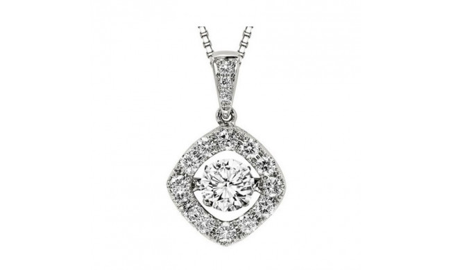 Gems One 14KT White Gold & Diamond Rhythm Of Love Neckwear Pendant  - 1 ctw - ROL1152-4WC