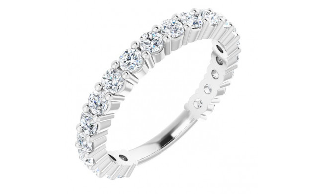 14K White 1 1/5 CTW Diamond Anniversary Band - 1236556008P