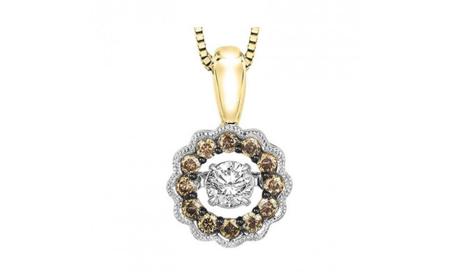 Gems One 14KT Yellow Gold & Diamond Rhythm Of Love Neckwear Pendant  - 1/2 ctw - ROL1052-4YCDB
