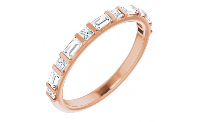 14K Rose 1/2 CTW Diamond Anniversary Band - 123585602P