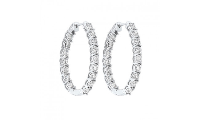 Gems One 14Kt White Gold Diamond (1Ctw) Earring - ER24310-4WC