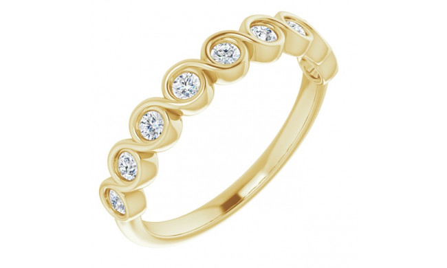 14K Yellow 1/4 CTW Diamond Anniversary Band - 1235946022P