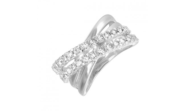 Gems One 10Kt White Gold Diamond (1Ctw) Ring - RG11808-1WD