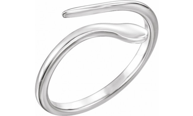 14K White Snake Ring - 51667101P