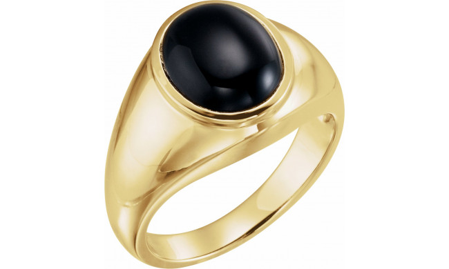 14K Yellow Onyx Ring - 62164255070P