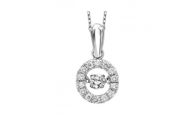 Gems One 10KT White Gold & Diamonds Stunning Neckwear Pendant - 1/5 ctw - ROL1025-1WCBK